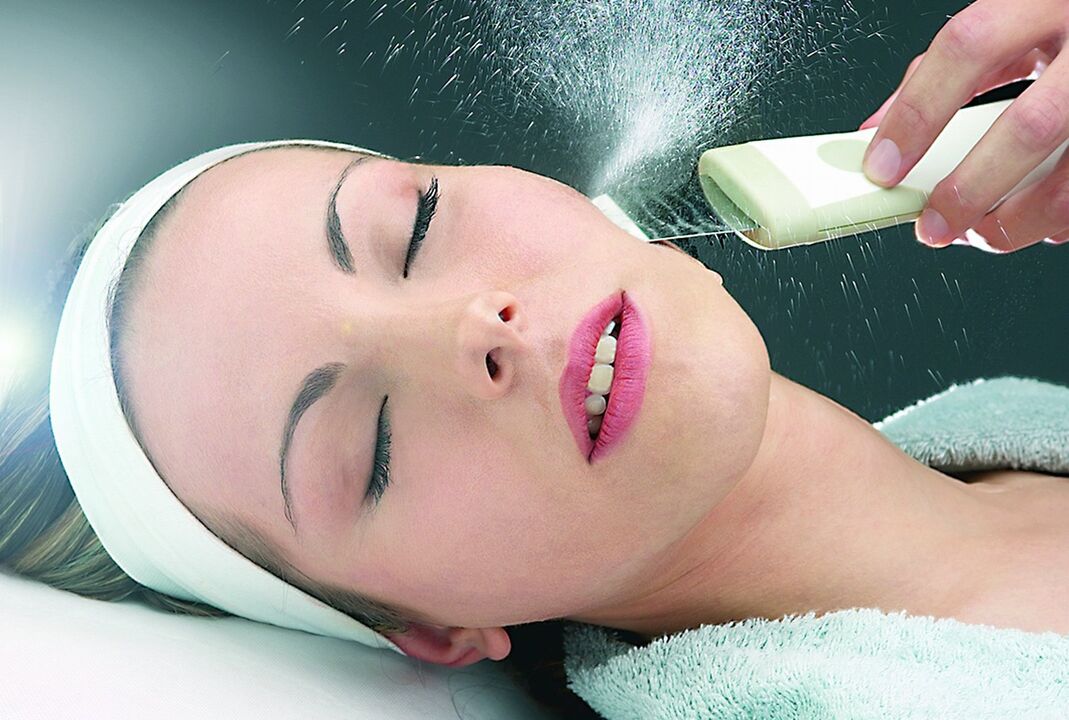 Ultrasonic facial cleansing, rejuvenating