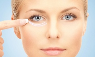 Procedure to rejuvenate the skin around the eyes